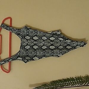 Timing womans snake skin body suit size small